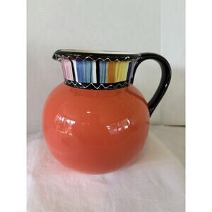 Serape Collection By Nancy Green Painted Pitcher